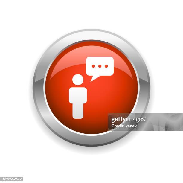 speech bubble and message glossy icon - language translation stock illustrations