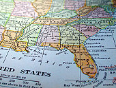 Map of the Southeast United States