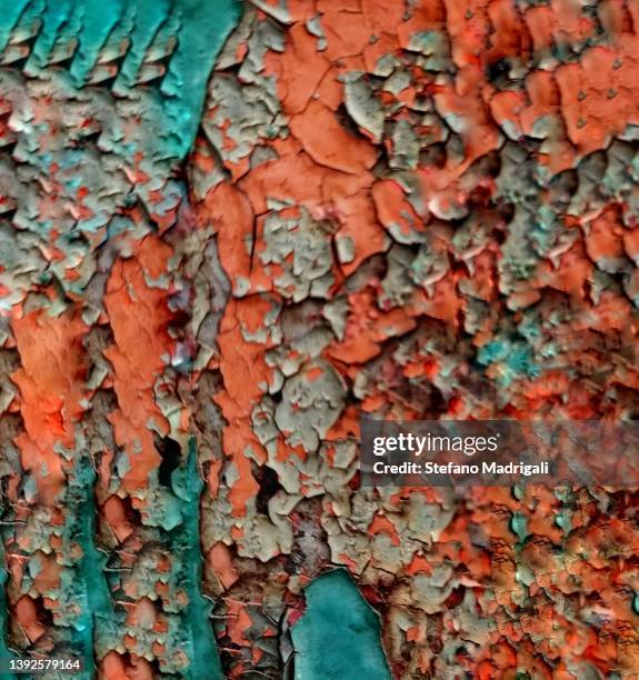abstract peeling paint background - blister rust fungus stock pictures, royalty-free photos & images