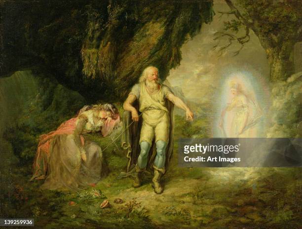 Miranda, Prospero and Ariel, from 'The Tempest' by William Shakespeare, c.1780