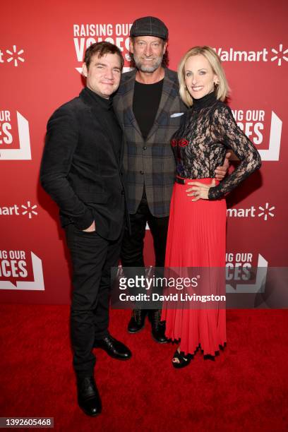 Daniel Durant, Troy Kotsur and Marlee Matlin attend 'Raising Our Voices: Setting Hollywood's Inclusion Agenda' Inaugural Luncheon hosted by The...