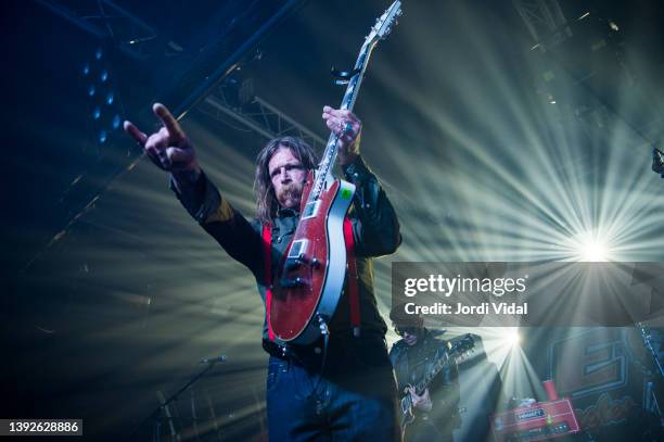 Jesse Hughes of Eagles of Death Metal performs on stage at Razzmatazz on April 20, 2022 in Barcelona, Spain.