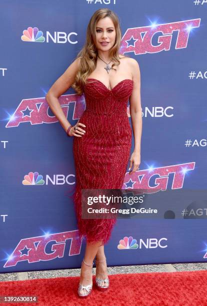 Sofia Vergara attends the "America's Got Talent" Season 17 Kick-Off Red Carpet at Pasadena Civic Auditorium on April 20, 2022 in Pasadena, California.