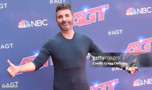 Simon Cowell attends the "America's Got Talent" Season 17 Kick-Off Red Carpet at Pasadena Civic Auditorium on April 20, 2022 in Pasadena, California.