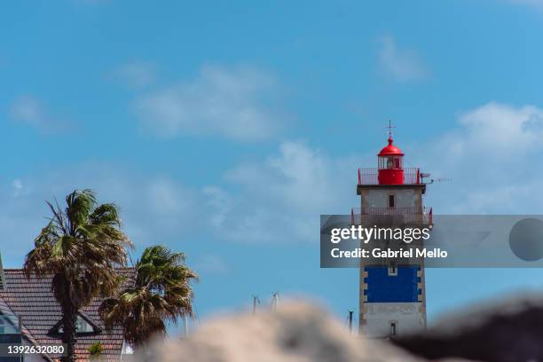 santa marta lighthouse close up - cascais 個照片及圖片檔