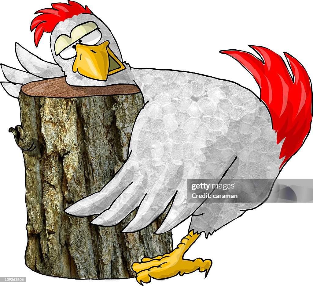 Rooster With Its Head On The Block High-Res Vector Graphic - Getty Images