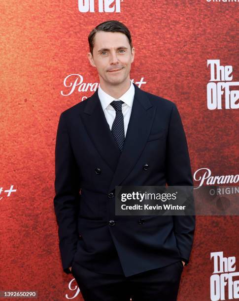 Matthew Goode attends the premiere for the Paramount+ new series "The Offer" at Paramount Studios on April 20, 2022 in Los Angeles, California.