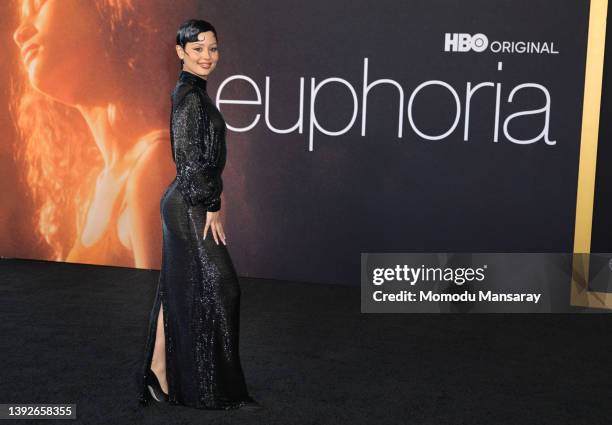 Alexa Demie attends the HBO Max FYC event for "Euphoria" at Academy Museum of Motion Pictures on April 20, 2022 in Los Angeles, California.