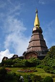 Phra Mahathat Napametanidon in Doi Inthanon National Park, THAILAND.