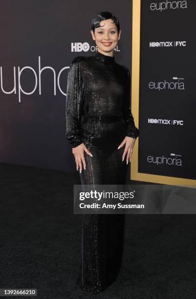 Alexa Demie attends the HBO Max FYC event for "Euphoria" at Academy Museum of Motion Pictures on April 20, 2022 in Los Angeles, California.