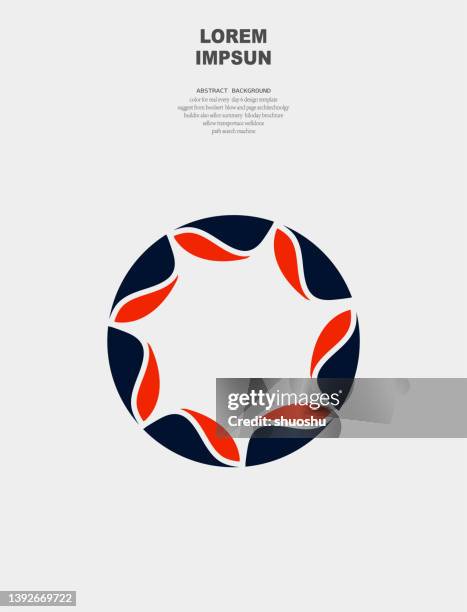 abstract color aperture style symmetry leaf pattern design element - textile industry stock illustrations