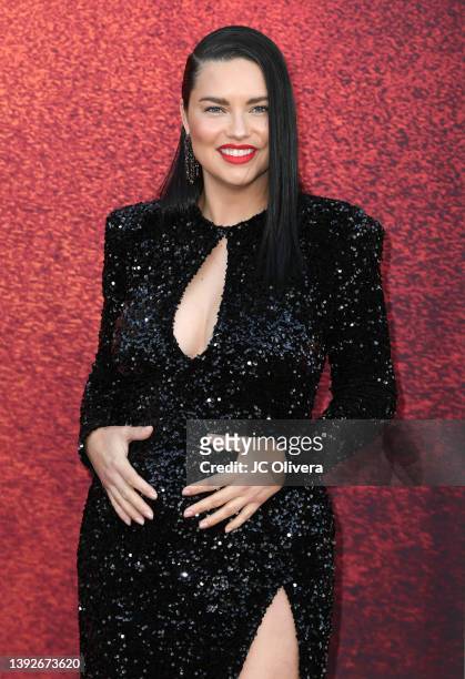 Adriana Lima attends the premiere for the Paramount+ new series "The Offer" at Paramount Studios on April 20, 2022 in Los Angeles, California.