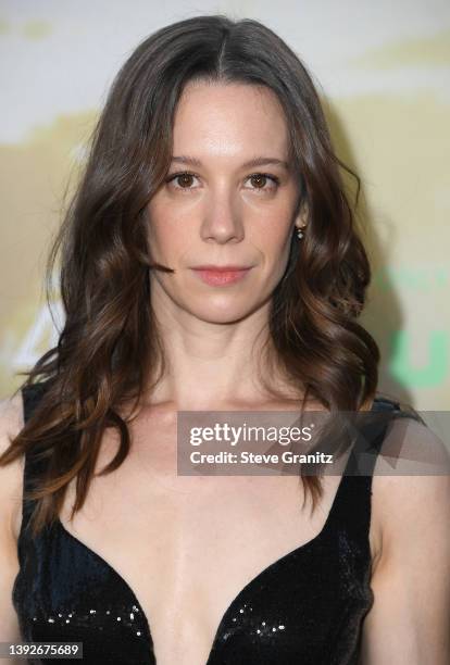 Chloe Pirrie arrives at the Premiere Of FX's "Under The Banner Of Heaven" at Hollywood Athletic Club on April 20, 2022 in Hollywood, California.