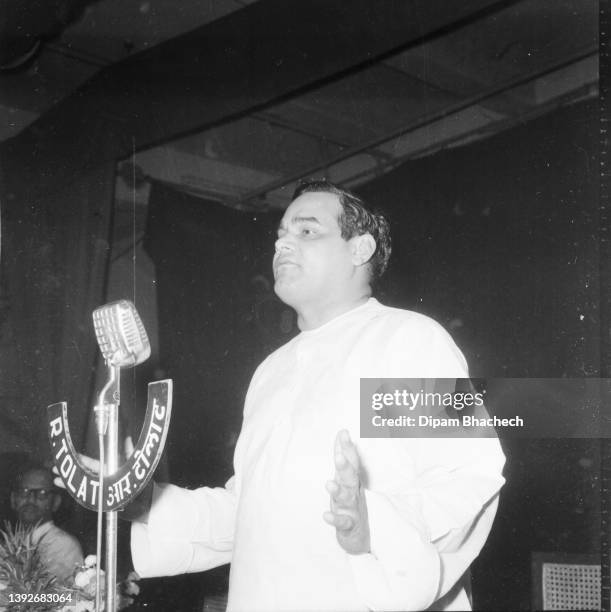Atal bhihari Vajpayee at Jansangh office in Ahmedabad Gujarat India on 29th May 1966.