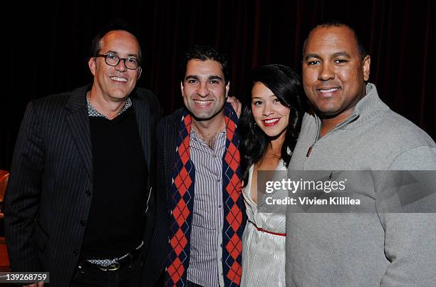 Director of the Sundance Film Festival John Cooper, director Youssef Delara, director Michael D. Olmos and actress Gina Rodriguez attend the Sundance...