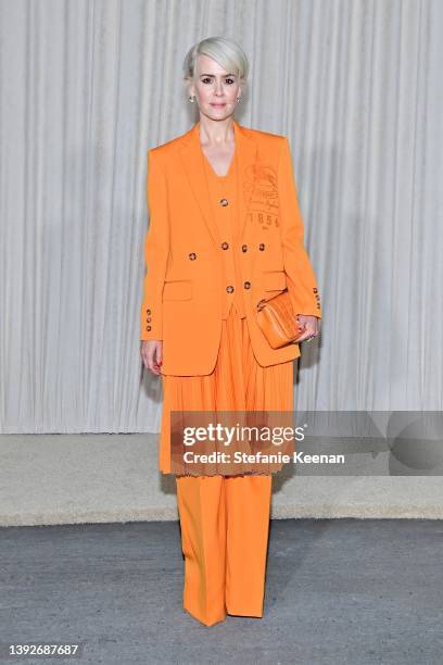 Sarah Paulson attends a celebration of the Lola bag, hosted by Burberry & Riccardo Tisci on April 20, 2022 in Los Angeles, California.