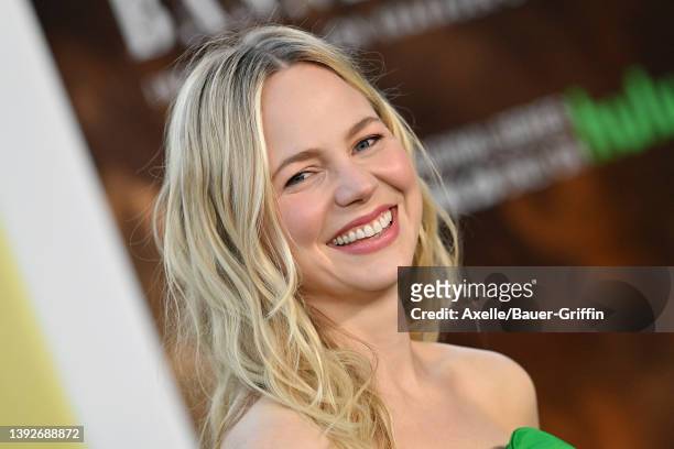 Adelaide Clemens attends the Premiere of FX's "Under The Banner Of Heaven" at Hollywood Athletic Club on April 20, 2022 in Hollywood, California.