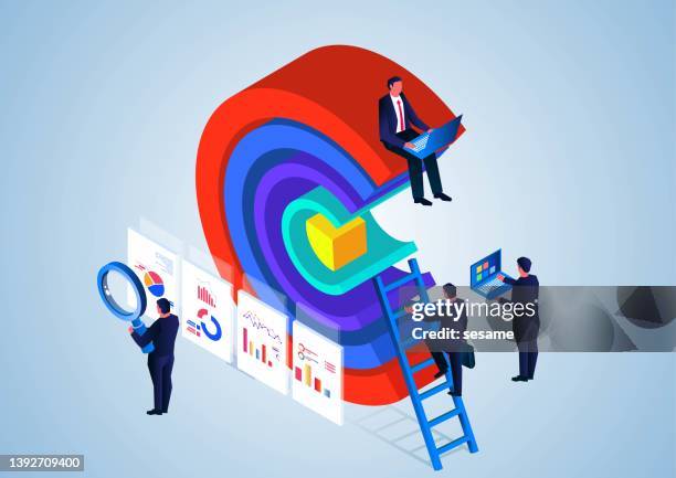 data analysis tools, data analysis tools app, business data analysis and project data management. - excel spreadsheet computer stock illustrations