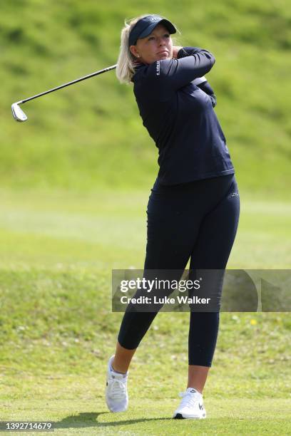 Cloe Frankish in action during The Rose Ladies Series at Brokenhurst Manor Golf Club on April 20, 2022 in Brockenhurst, England.