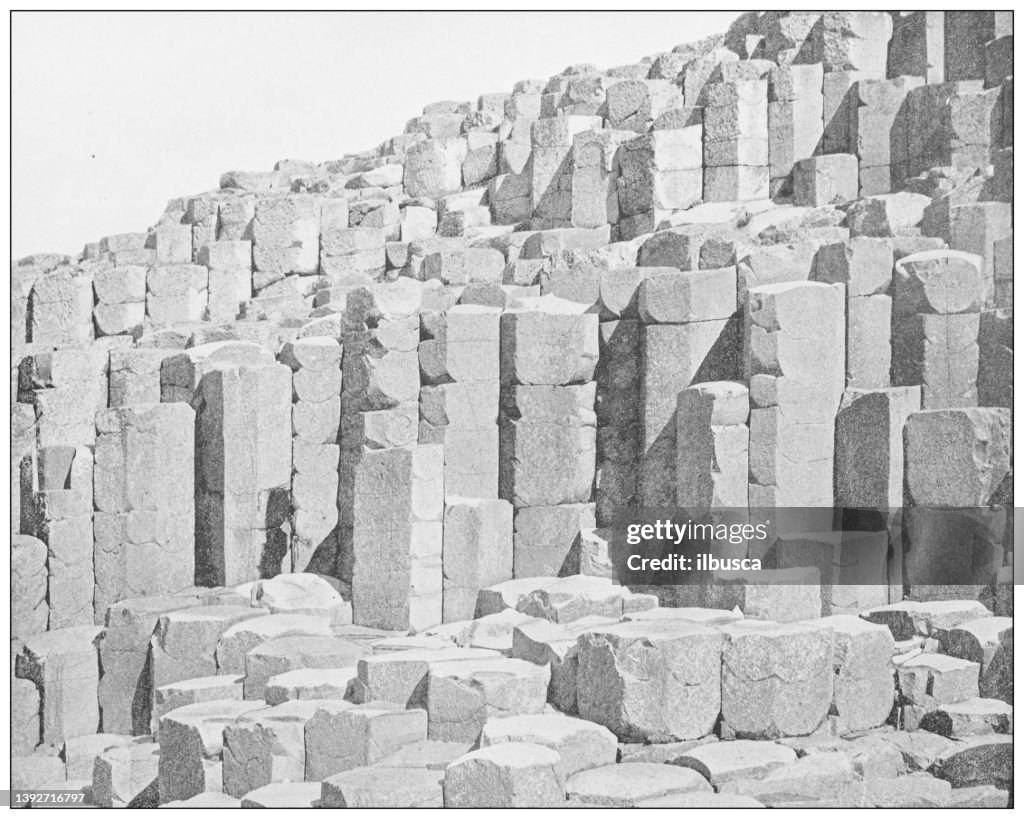 Antique photograph of Ireland: Lord's Antrim's Parlor, Giant's Causeway