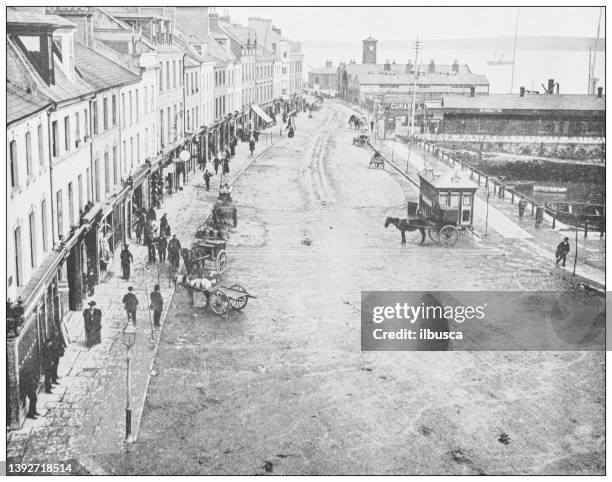 antikes foto von irland: queenstown, county cork - city photos stock-grafiken, -clipart, -cartoons und -symbole