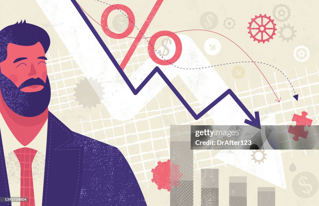 corporate decrease concept stock photo - alamy Images... Business Decline Concept High-Res Vector Graphic - Getty Images