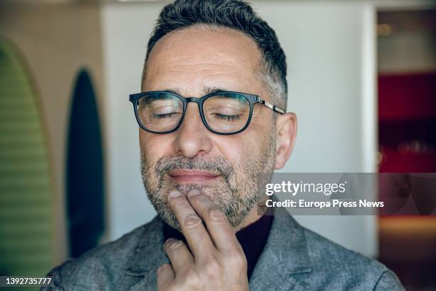 The musician Jorge Drexler during an interview with Europa Press to present his album 'Tinta y tiempo', at the Sony offices, on 21 April, 2022 in...