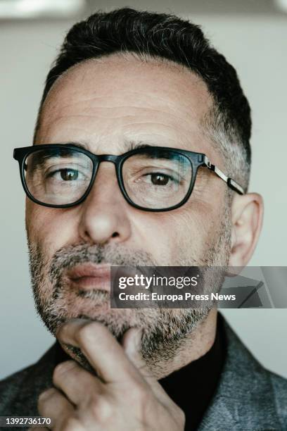 The musician Jorge Drexler during an interview with Europa Press to present his album 'Tinta y tiempo', at the Sony offices, on 21 April, 2022 in...