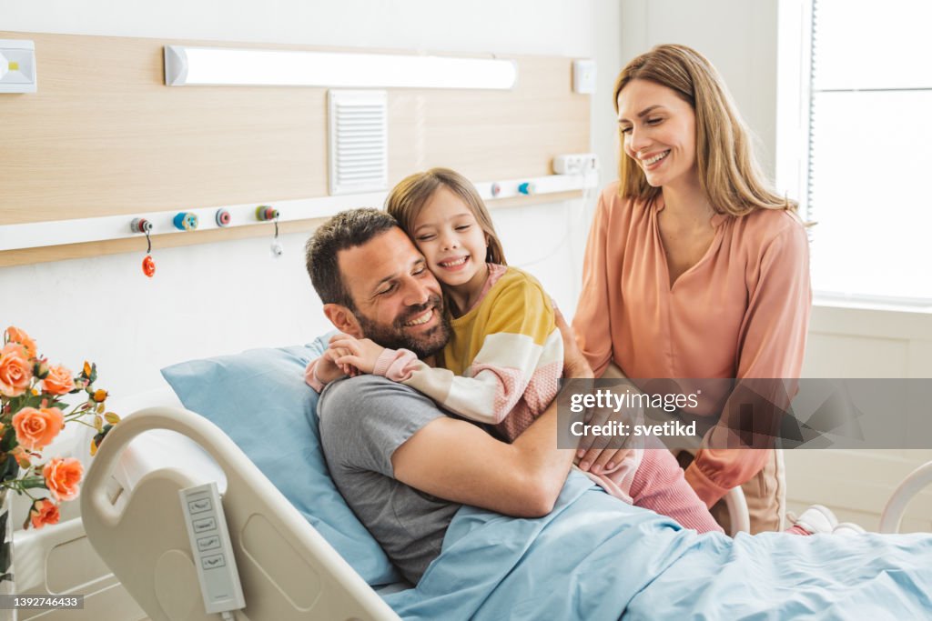 Visitando o pai no hospital