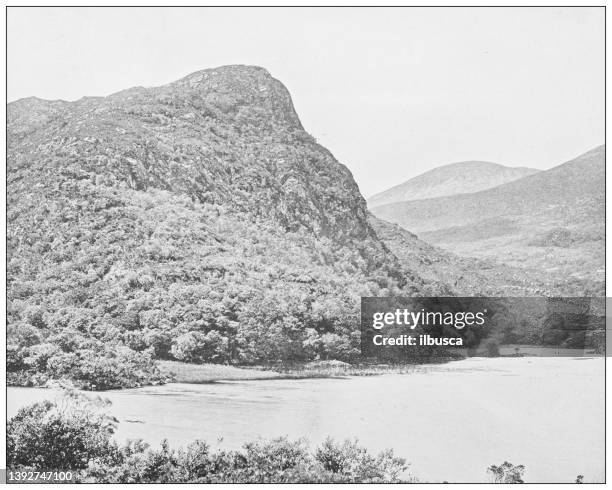 antique photograph of ireland: eagle's nest, killarney - killarney national park stock illustrations