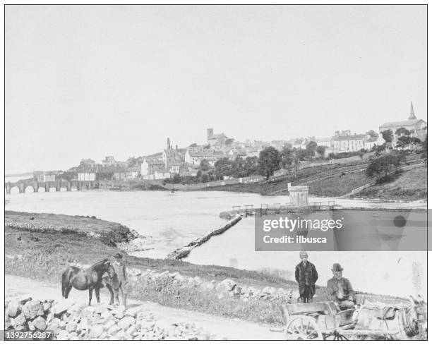 antique photograph of ireland: ballyshannon, county donegal - county donegal 幅插畫檔、美工圖案、卡通及圖標