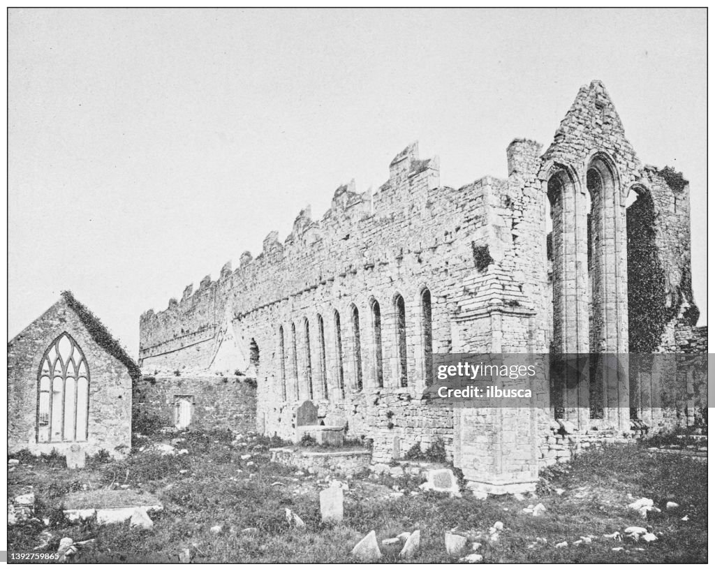 Antique photograph of Ireland: Ardfert Cathedral, County Kerry