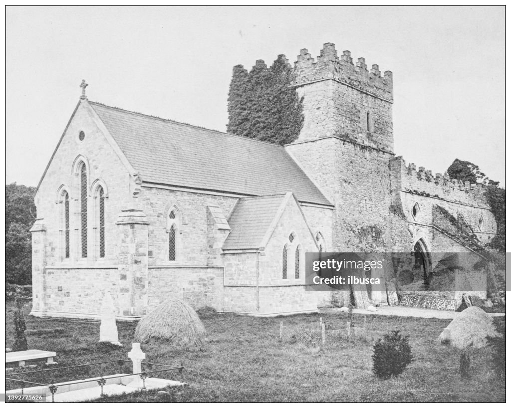 Antique photograph of Ireland: Gowran Abbey, County Kilkenny