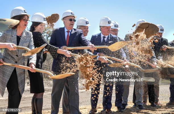 Adrienne Esposito, executive director of Citizens Campaign for the Environment, former U.S. Sen. Alfonse D'Amato, Suffolk County Executive Steve...