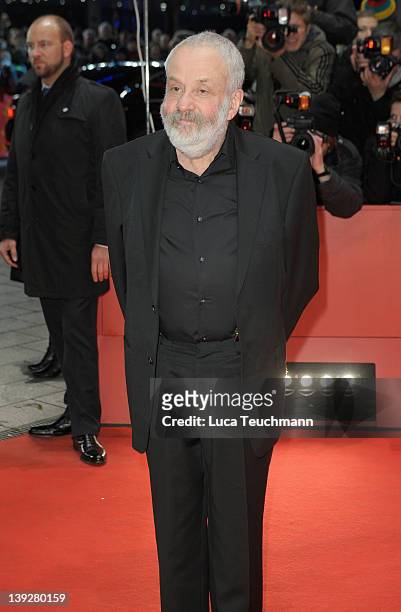 Jury president Mike Leigh attends the Closing Ceremony during day ten of the 62nd Berlin International Film Festival at the Berlinale Palast on...
