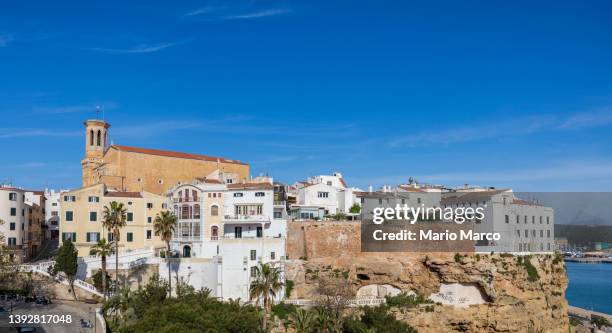 port of mahon - menorca stockfoto's en -beelden