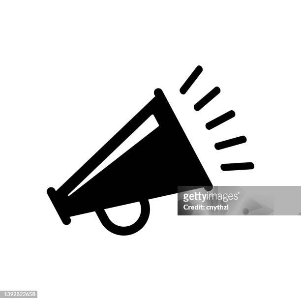 announcement related icon - megaphone stock illustrations
