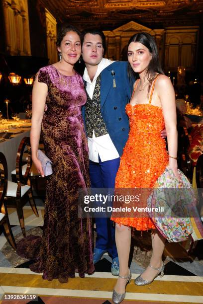 Lola Montes Schnabel , Peter Brant Jr. And guests attend the Charity Gala for Ukraine people and culture at Scuola Grande Di San Rocco on April 21,...