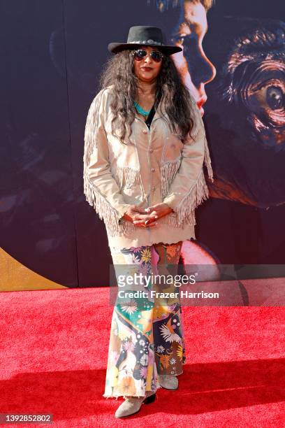 Pam Grier attends the 2022 TCM Classic Film Festival Opening Night 40th Anniversary Screening of "E.T. The Extra-Terrestrial…" at TCL Chinese Theatre...