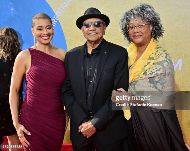 Host Jacqueline Stewart, Floyd Norman, and Adrienne Brown-Norman attend the 40th Anniversary Screening of "E.T. The Extra-Terrestrial" during Opening...