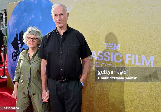 Maggie Renzi and John Sayles attend the 40th Anniversary Screening of "E.T. The Extra-Terrestrial" during Opening Night at the 2022 TCM Classic Film...
