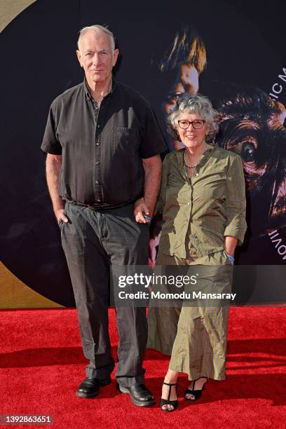 John Sayles and Maggie Renzi attend the 2022 TCM Classic Film Festival Opening Night 40th Anniversary Screening of "E.T. The Extra-Terrestrial…" at...