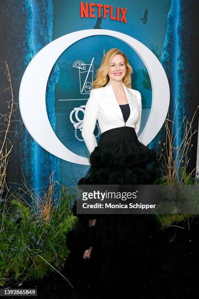 Laura Linney attends the Premiere of Ozark S4 presented by Netflix at Paris Theatre on April 21, 2022 in New York City.