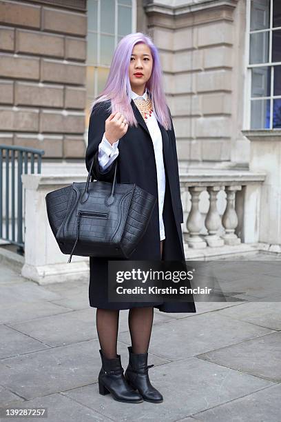 Blogger Caroline Kan is wearing Zara shoes and shirt, Celine phantom bag, Nike shorts and topshop boutique jacket and necklace from ebay Indian...