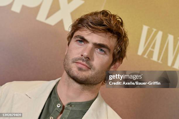 Alex Roe attends the Los Angeles Premiere of EPIX New Series "Billy The Kid" at Harmony Gold on April 21, 2022 in Los Angeles, California.