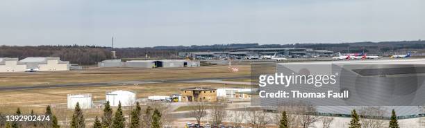 billund airport, denmark - billund imagens e fotografias de stock