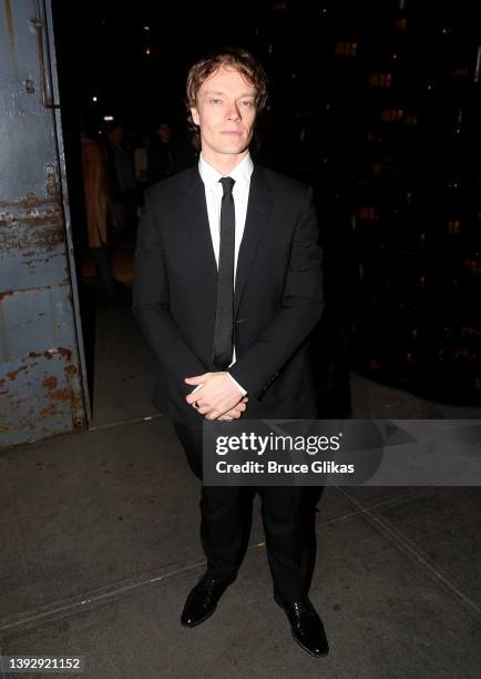 Alfie Allen poses at the opening night of the new play "Hangmen" on Broadway at The Golden Theatre on April 21, 2022 in New York City.