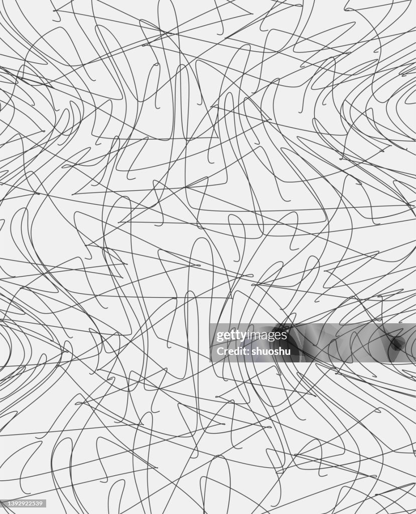 Black And White Curve Line Pattern Texture Background High-Res Vector ...