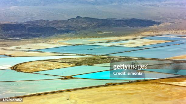 lithium mine of silver peak - mines stock pictures, royalty-free photos & images