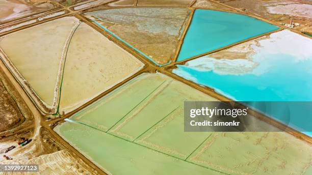 silver peak lithium mine - exploração mineira imagens e fotografias de stock